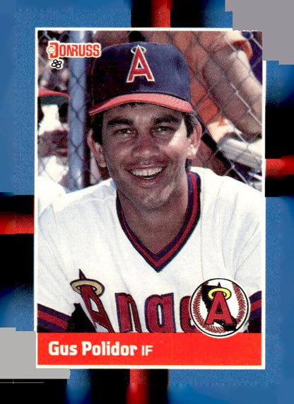 1988 Donruss Gus Polidor baseball card 356b Gus Polidor collectible memorabilia