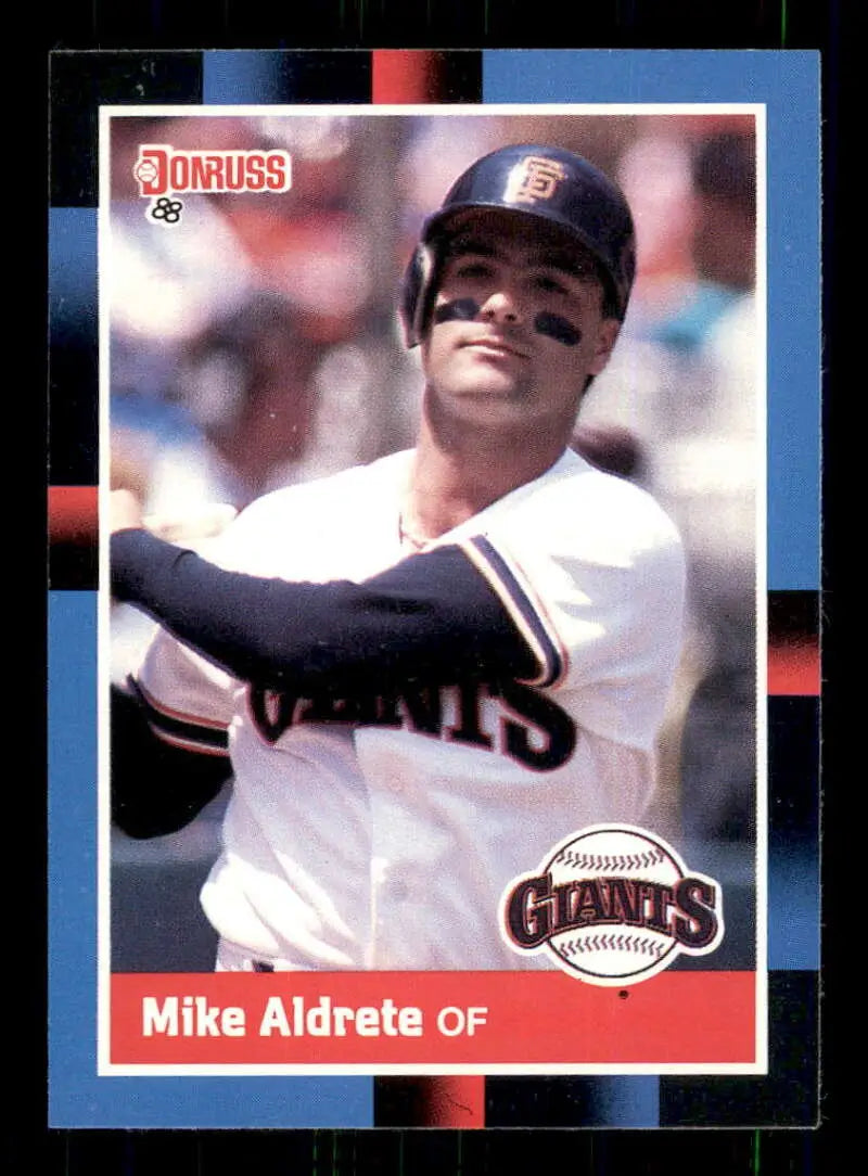 1988 Donruss #362 Mike Aldrete NM-MT San Francisco Giants Baseball Card - Baseball Card Single