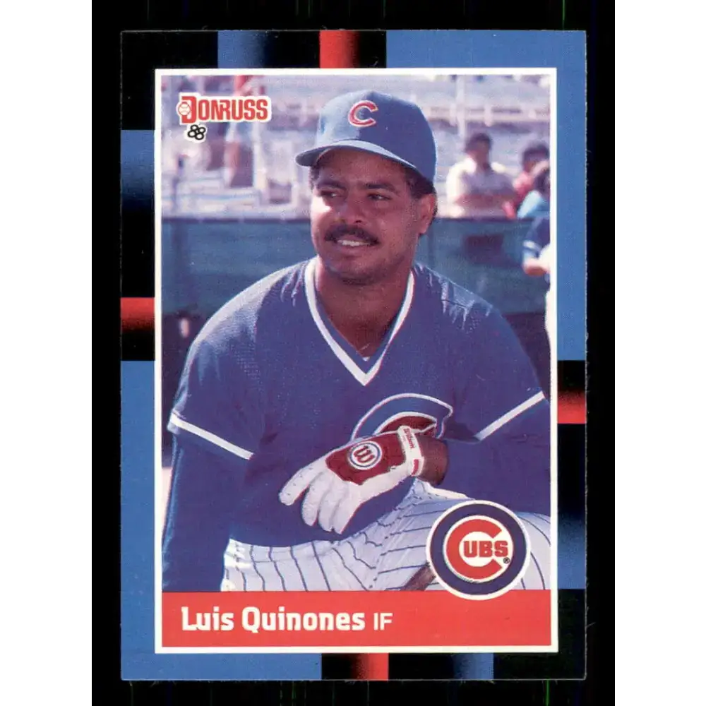 1988 Donruss #365 Luis Quinones EX Chicago Cubs Baseball Card - Baseball Card Single