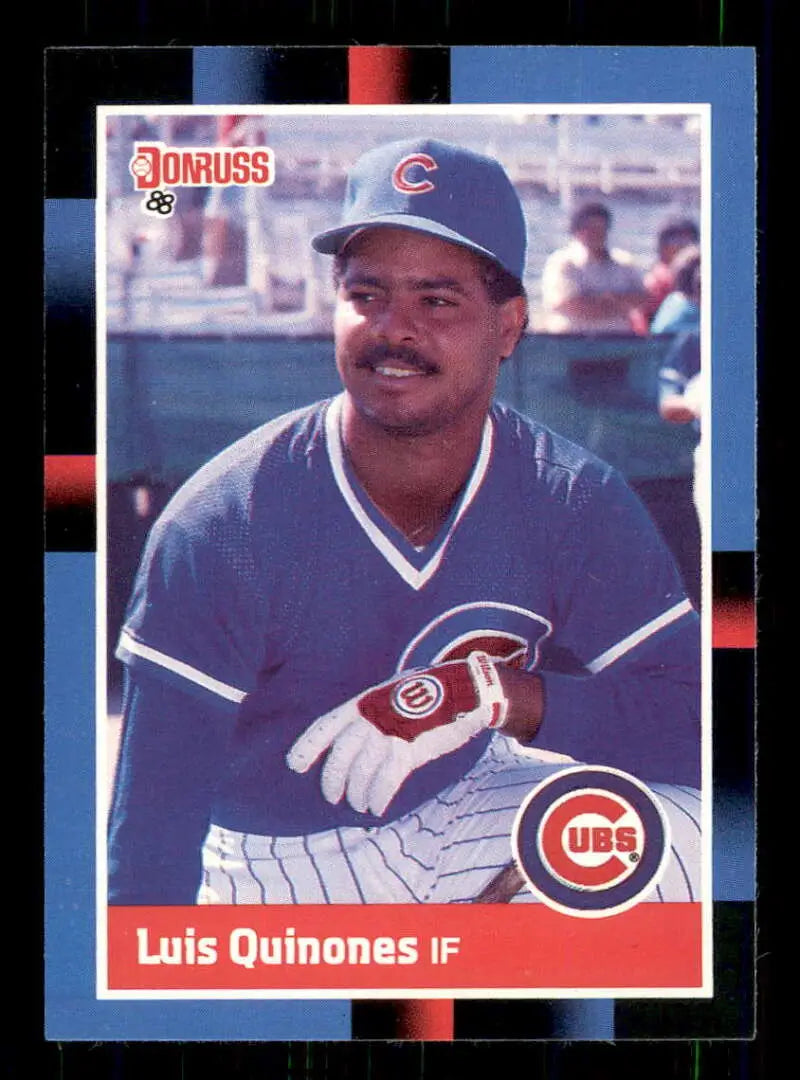 1988 Donruss #365 Luis Quinones NM-MT Chicago Cubs Baseball Card - Baseball Card Single
