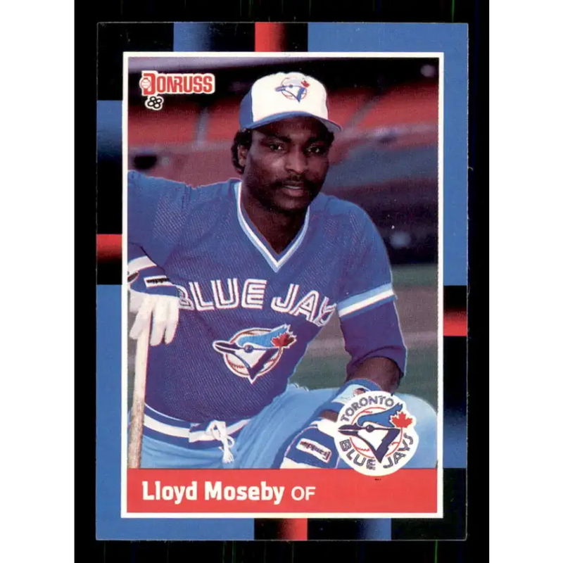 1988 Donruss #367 Lloyd Moseby EX Toronto Blue Jays Baseball Card - Baseball Card Single