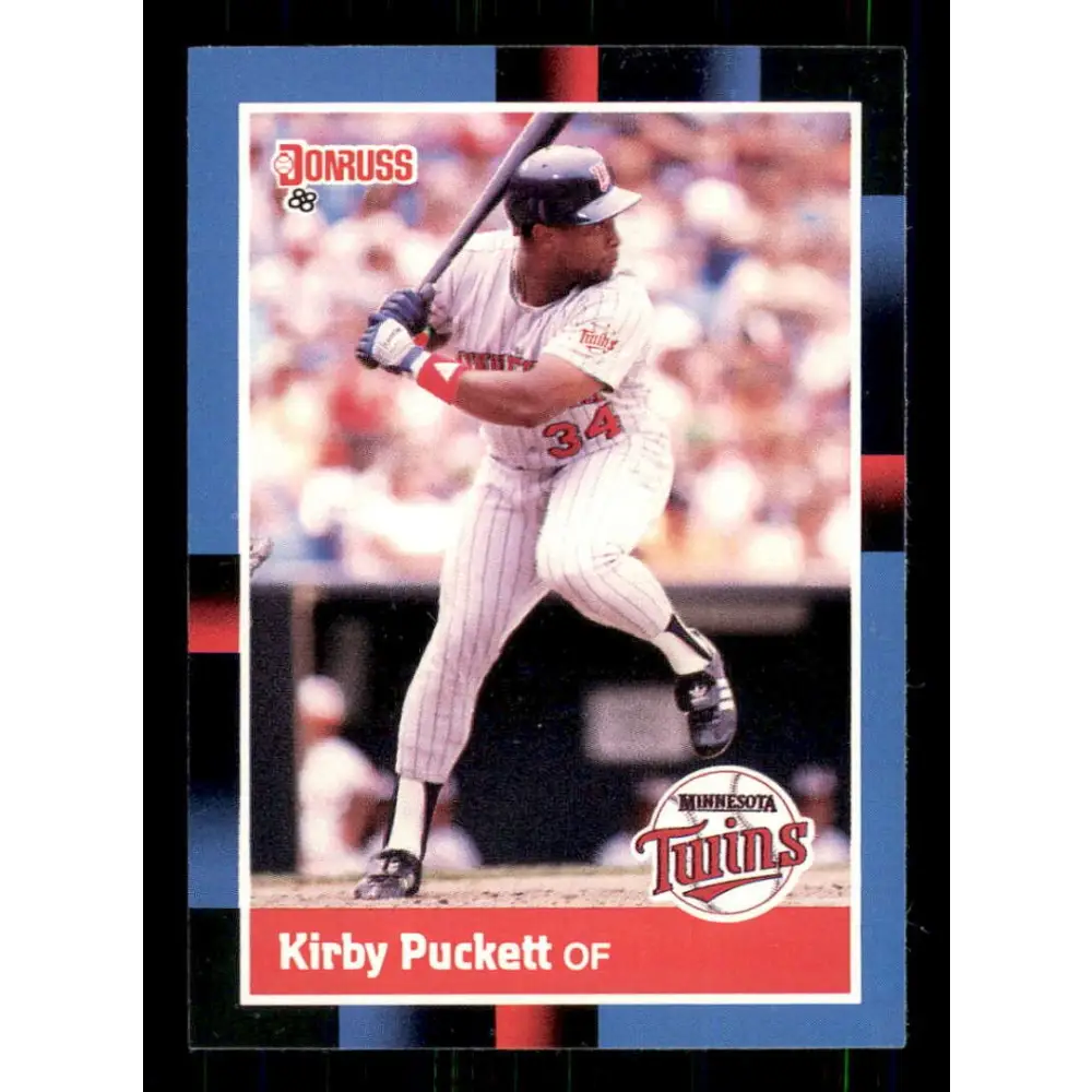 1988 Donruss #368 Kirby Puckett EX Minnesota Twins Baseball Card Image 1