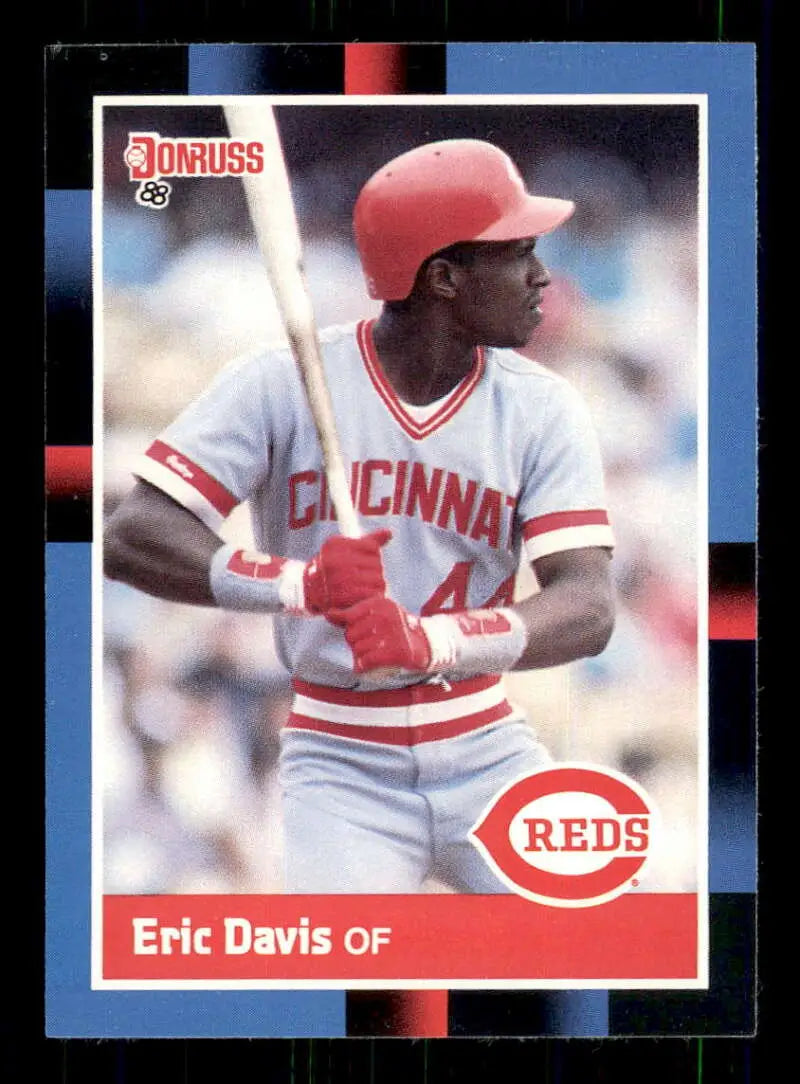 1988 Donruss #369 Eric Davis NM-MT Cincinnati Reds Baseball Card - Baseball Card Single