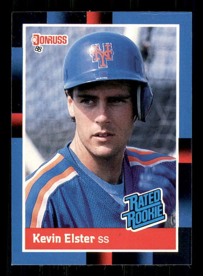 1988 Donruss #37 Kevin Elster NM-MT New York Mets Baseball Card - Baseball Card Single