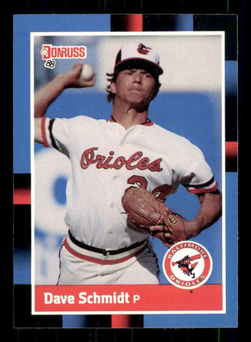 1988 Donruss #371 Dave Schmidt NM-MT Baltimore Orioles Baseball Card - Baseball Card Single