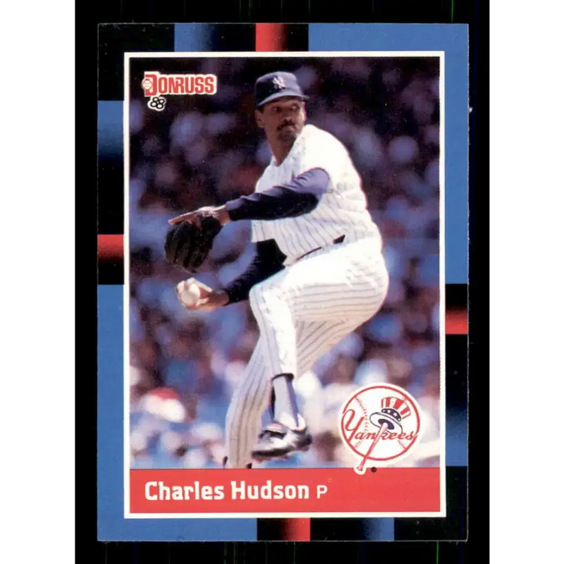1988 Donruss #374 Charles Hudson EX New York Yankees Baseball Card - Baseball Card Single