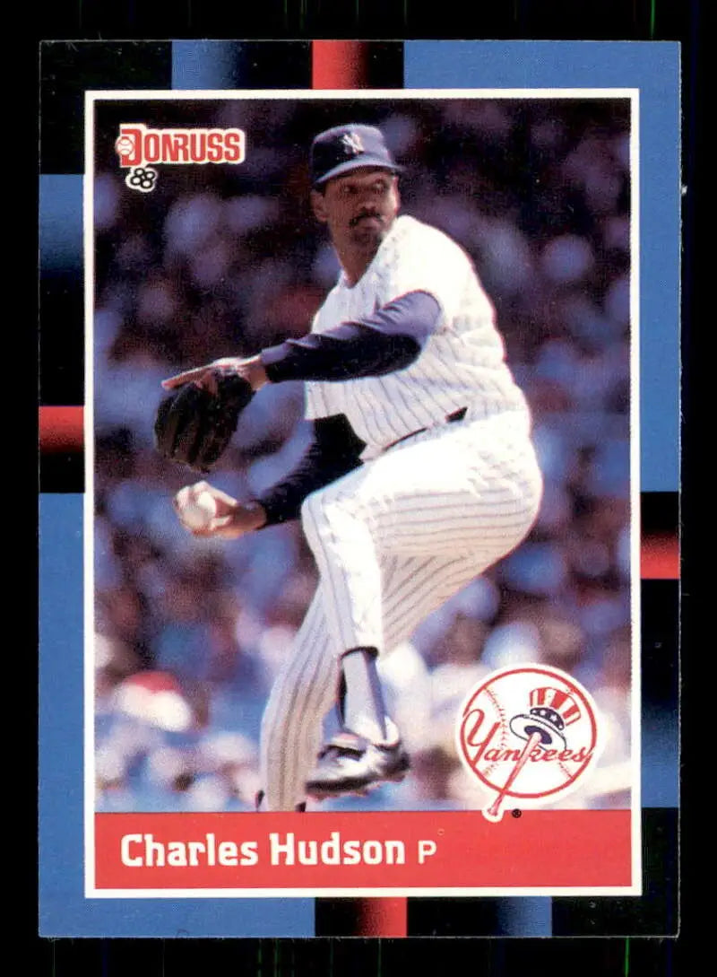 1988 Donruss #374 Charles Hudson NM-MT New York Yankees Baseball Card - Baseball Card Single