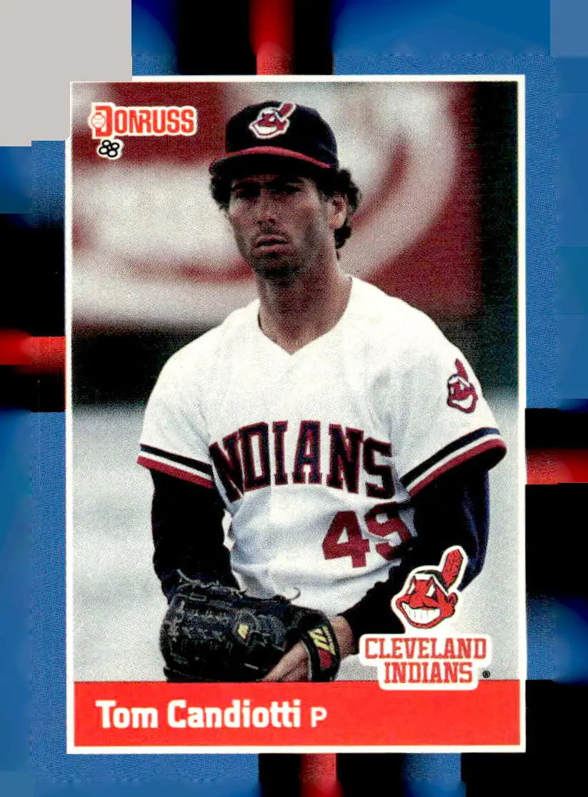 Vintage 1988 Donruss Tom Candiotti baseball card 377c Tom Candiotti collectible
