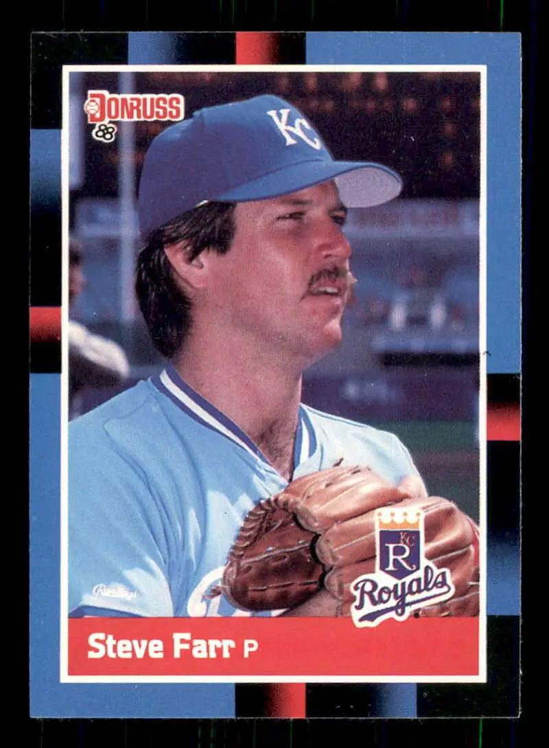 1988 Donruss #378 Steve Farr NM-MT Kansas City Royals Baseball Card - Baseball Card Single