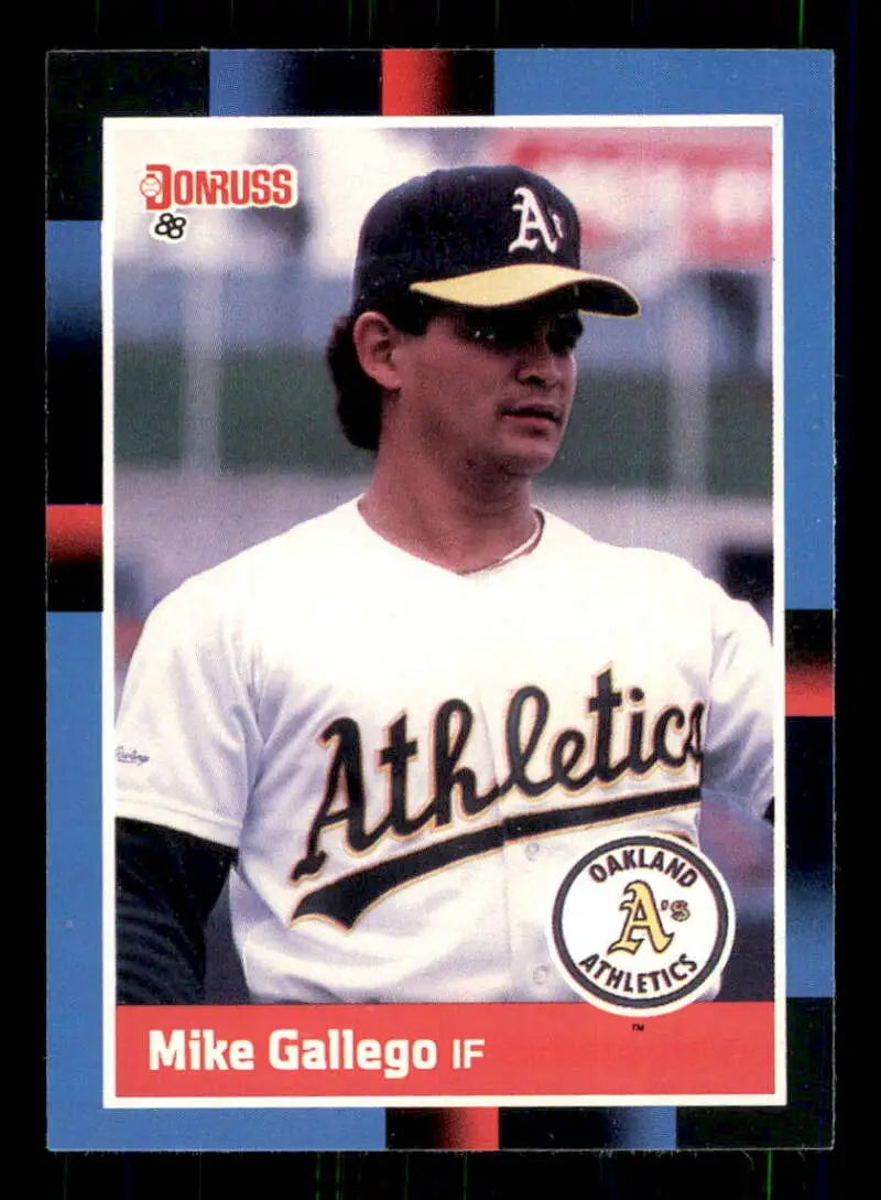 1988 Donruss #379 Mike Gallego NM-MT Oakland Athletics Baseball Card - Baseball Card Single