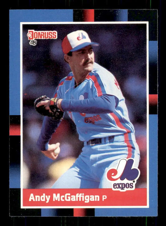 1988 Donruss #380 Andy McGaffigan NM-MT Montreal Expos Baseball Card - Baseball Card Single