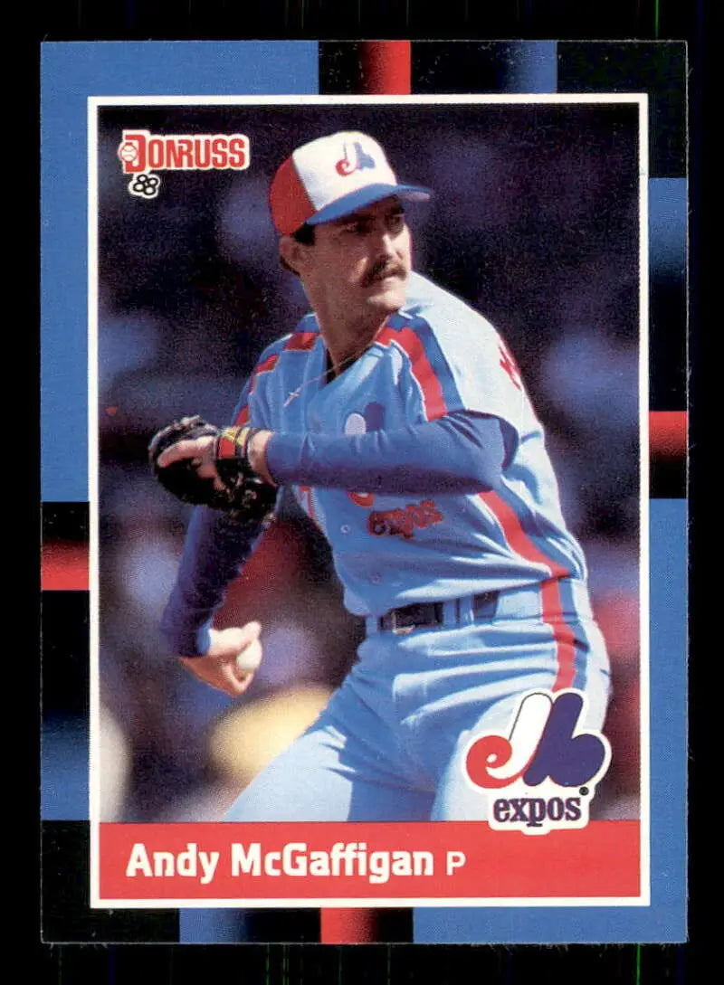 1988 Donruss #380 Andy McGaffigan NM-MT Montreal Expos Baseball Card - Baseball Card Single