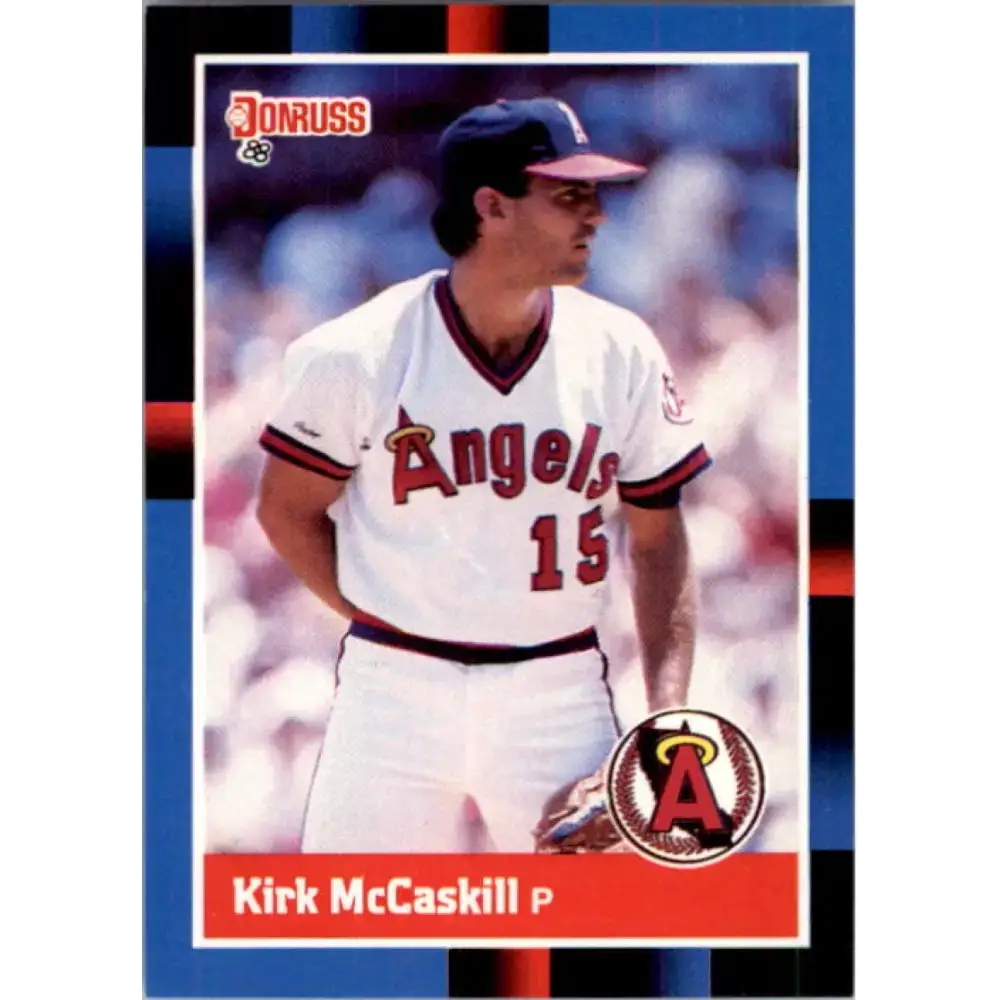 1988 Donruss #381 Kirk McCaskill EX California Angels Baseball Card