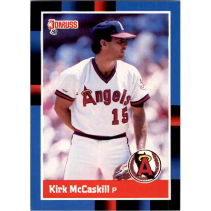1988 Donruss #381 Kirk McCaskill EX California Angels Baseball Card
