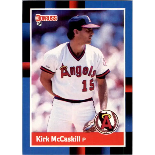 1988 Donruss #381 Kirk McCaskill EX California Angels Baseball Card
