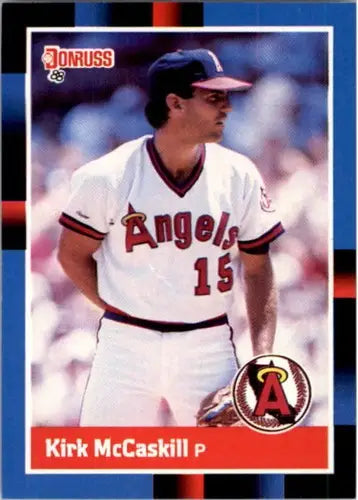 Original gloss of 1988 Donruss Kirk McCaskill NM-MT Angels baseball card