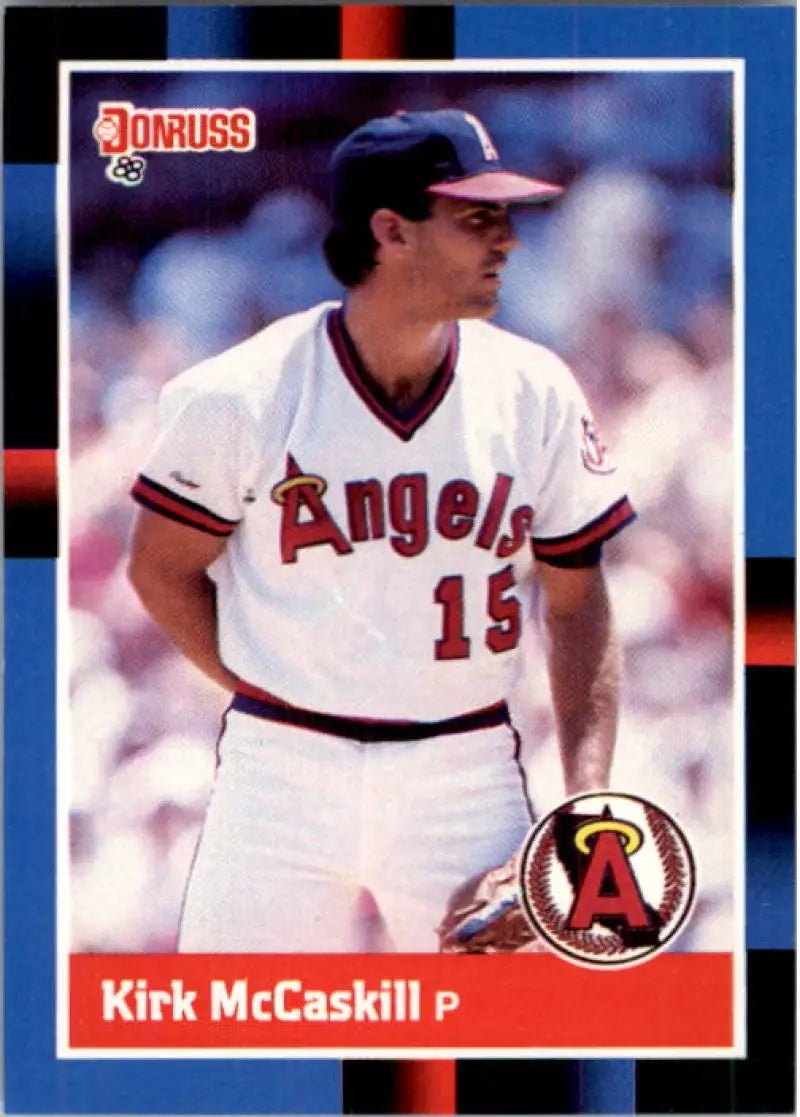 1988 Donruss #381 Kirk McCaskill NM-MT California Angels Baseball Card - Baseball Card Single