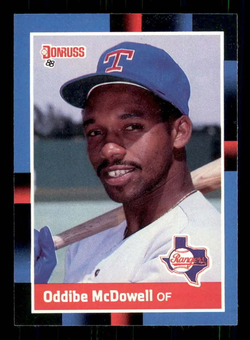 1988 Donruss #382 Oddibe McDowell NM-MT Texas Rangers Baseball Card - Baseball Card Single