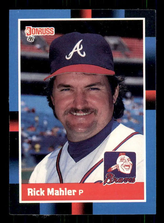 1988 Donruss #389 Rick Mahler NM-MT Atlanta Braves Baseball Card - Baseball Card Single