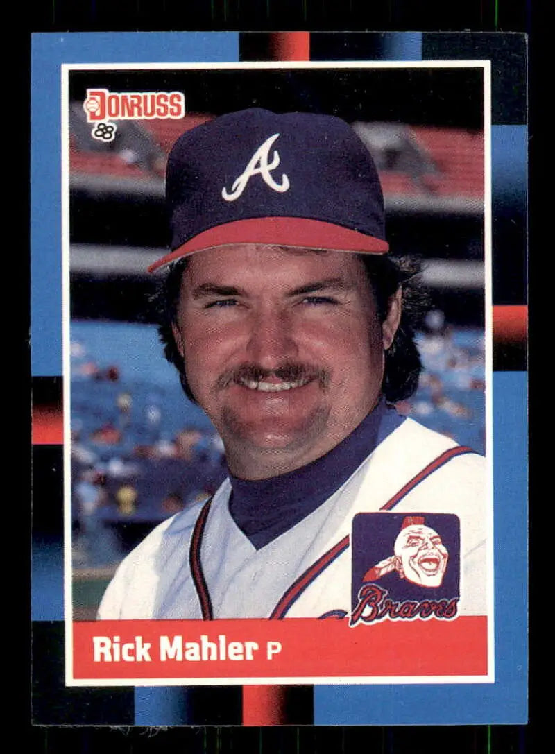 1988 Donruss #389 Rick Mahler NM-MT Atlanta Braves Baseball Card - Baseball Card Single