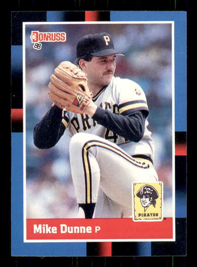 1988 Donruss #390 Mike Dunne NM-MT Pittsburgh Pirates Baseball Card - Baseball Card Single
