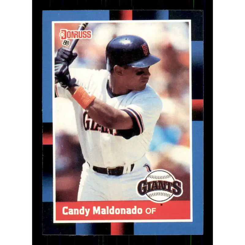 1988 Donruss #391 Candy Maldonado EX San Francisco Giants Baseball Card - Baseball Card Single