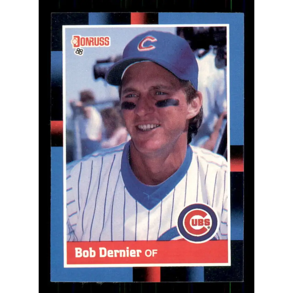 1988 Donruss #392 Bob Dernier EX Chicago Cubs Baseball Card Image 1