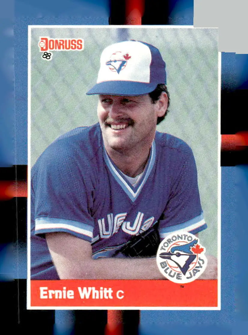 1988 Donruss Ernie Whitt baseball card 394b Ernie Whitt collectible image