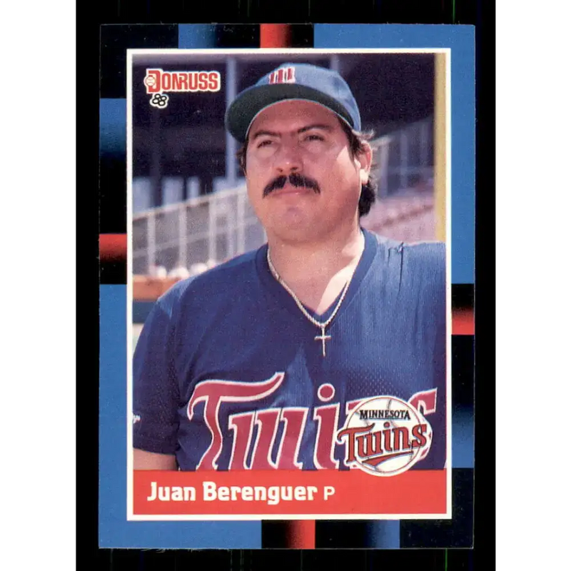 1988 Donruss #395 Juan Berenguer EX Minnesota Twins Baseball Card - Baseball Card Single