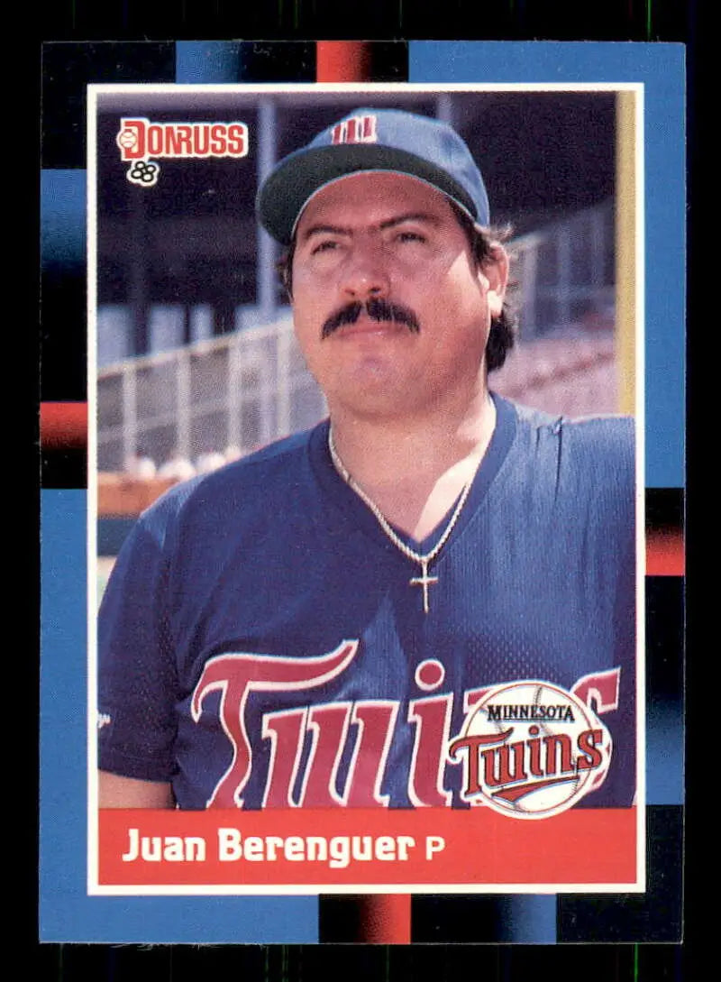 1988 Donruss #395 Juan Berenguer NM-MT Minnesota Twins Baseball Card - Baseball Card Single