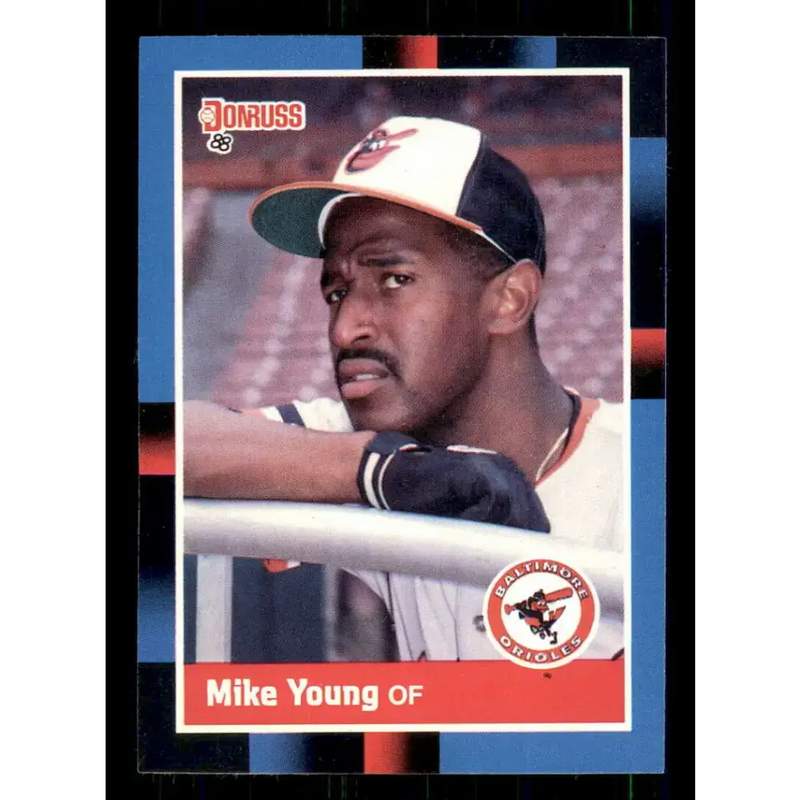 1988 Donruss #396 Mike Young EX Baltimore Orioles Baseball Card - Baseball Card Single