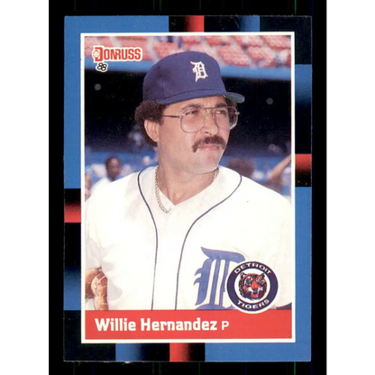 1988 Donruss #398 Willie Hernandez EX Detroit Tigers Baseball Card Image 1