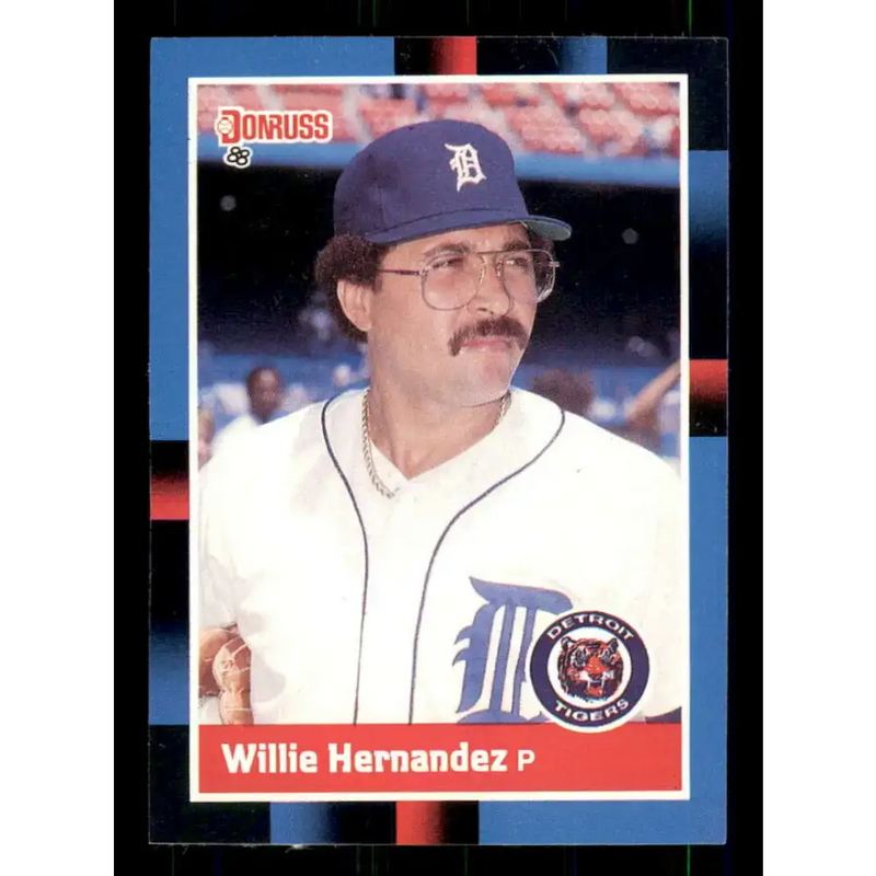 1988 Donruss #398 Willie Hernandez EX Detroit Tigers Baseball Card - Baseball Card Single