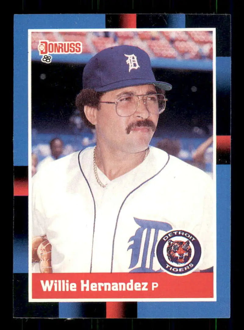 1988 Donruss #398 Willie Hernandez NM-MT Detroit Tigers Baseball Card - Baseball Card Single