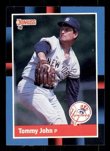 1988 Donruss #401 Tommy John NM-MT Yankees - Baseball Card Single