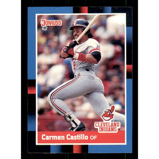 1988 Donruss #403 Carmen Castillo EX Cleveland Indians Baseball Card Image 1