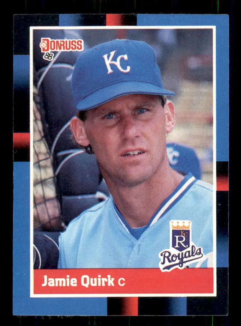 1988 Donruss #404 Jamie Quirk NM-MT Kansas City Royals Baseball Card - Baseball Card Single