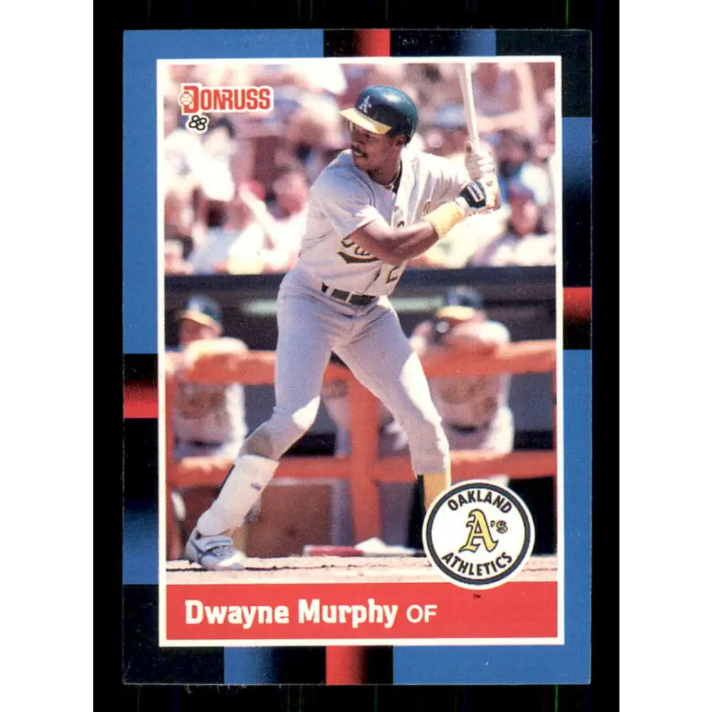 1988 Donruss #405 Dwayne Murphy EX Oakland Athletics Baseball Card Image 1