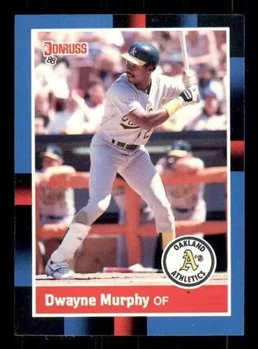 1988 Donruss Dwayne Murphy baseball card with original gloss from Simply Sandoval sports cards