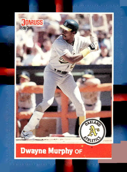 1988 Donruss Dwayne Murphy Oakland Athletics baseball card 405c Dwayne Murphy image