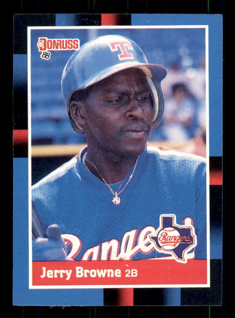1988 Donruss #408 Jerry Browne NM-MT Texas Rangers Baseball Card - Baseball Card Single
