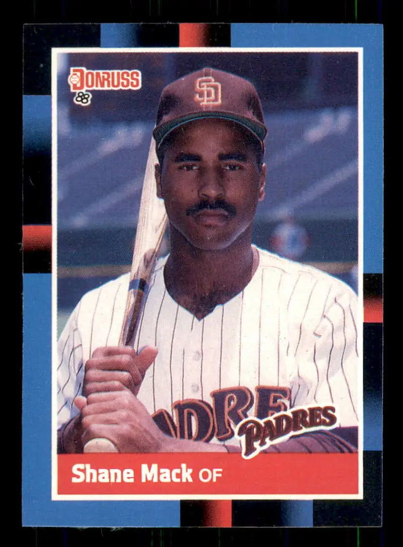 1988 Donruss #411 Shane Mack NM-MT San Diego Padres Baseball Card - Baseball Card Single