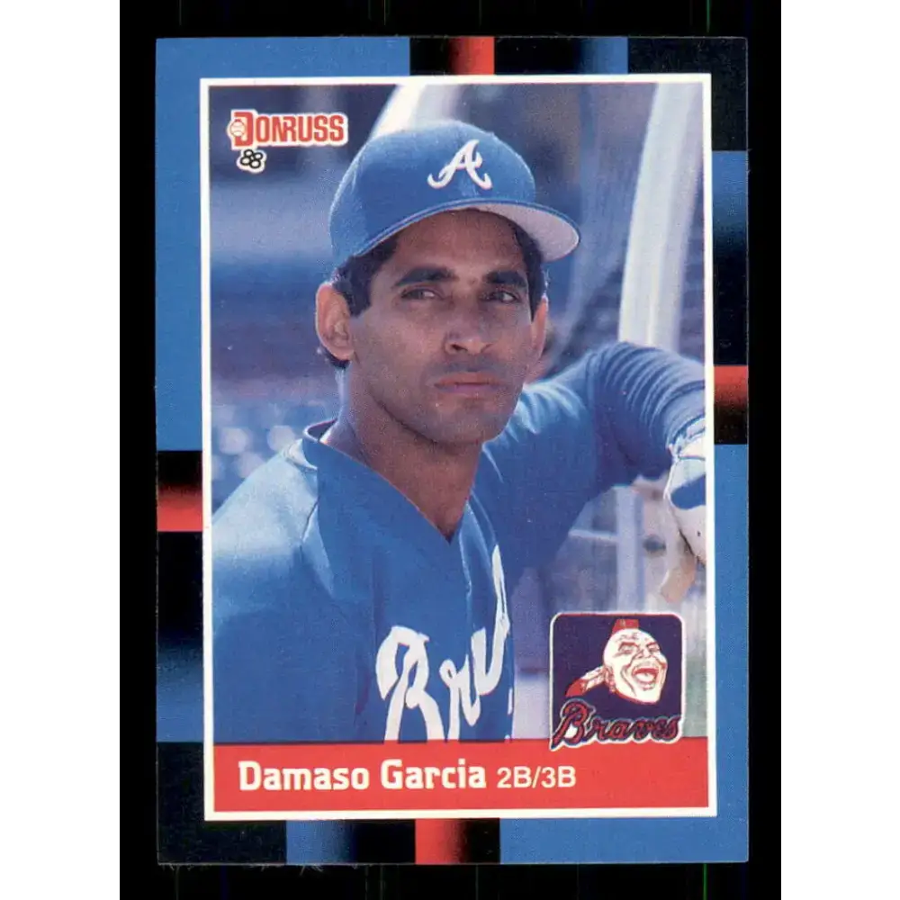 1988 Donruss #414 Damaso Garcia EX Atlanta Braves Baseball Card - Baseball Card Single