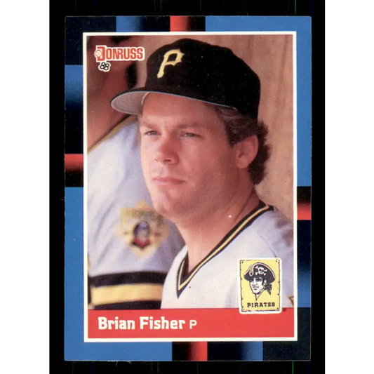 1988 Donruss #415 Brian Fisher EX Pittsburgh Pirates Baseball Card