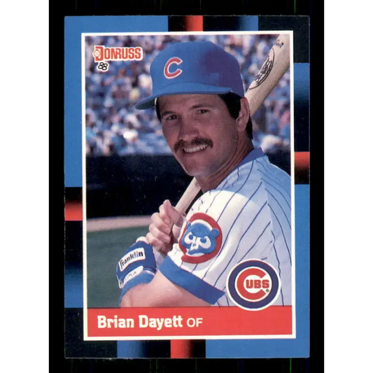 1988 Donruss #416 Brian Dayett EX Chicago Cubs Baseball Card - Baseball Card Single