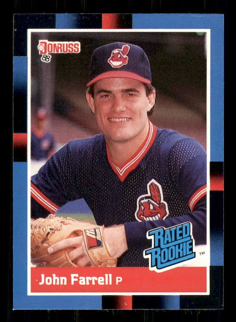 1988 Donruss #42 John Farrell NM-MT RC Rookie Cleveland Indians Baseball Card - Baseball Card Single