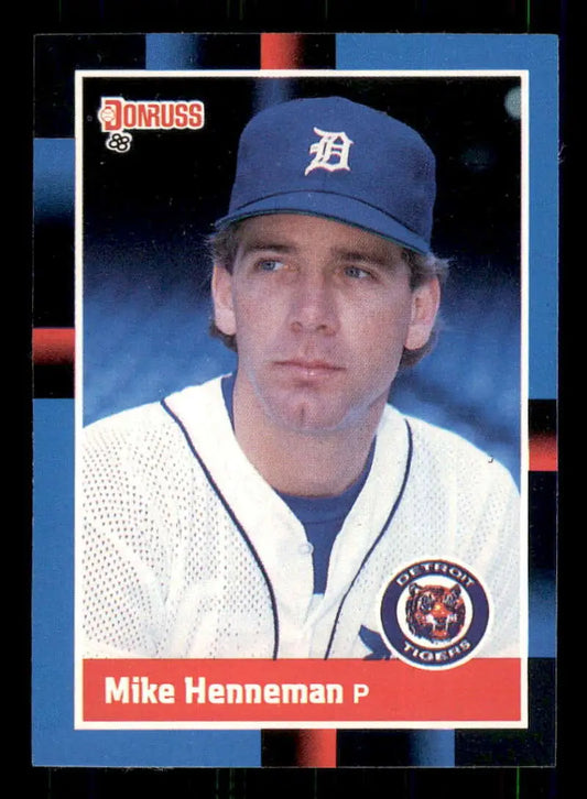 1988 Donruss #420 Mike Henneman NM-MT RC Rookie Detroit Tigers Baseball Card - Baseball Card Single
