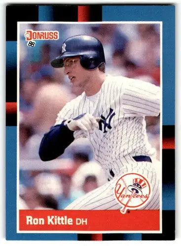 Original gloss Ron Kittle baseball card from 1988 Donruss Simply Sandoval collection