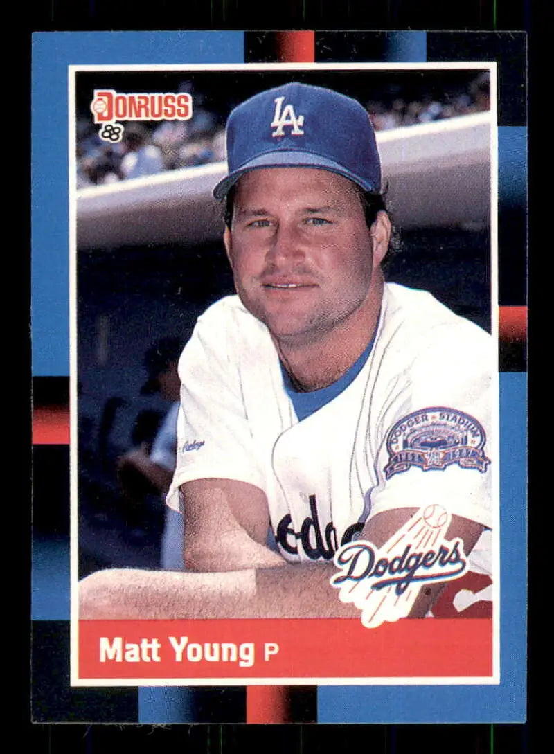 1988 Donruss #423 Matt Young NM-MT Los Angeles Dodgers Baseball Card - Baseball Card Single