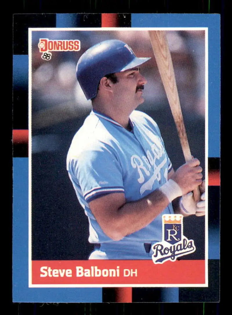 1988 Donruss #424 Steve Balboni NM-MT Kansas City Royals Baseball Card - Baseball Card Single